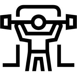 举重 line 图标