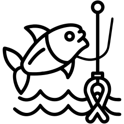 صيد السمك line أيقونة