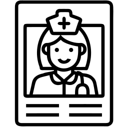 护士 线条 图标
