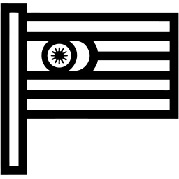 bandeira linha ícone