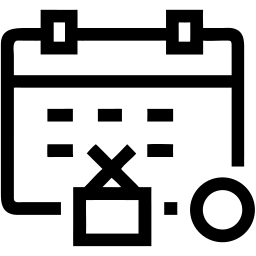 calendário line ícone