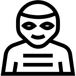 thief line icon