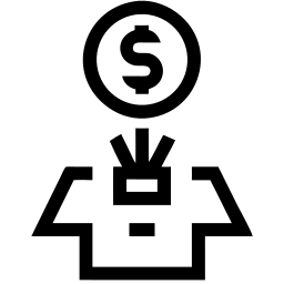 коробка линия иконка