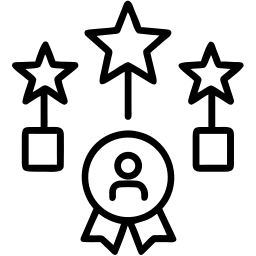 achievement line icon