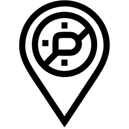 localização line ícone