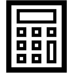 calculator line icon