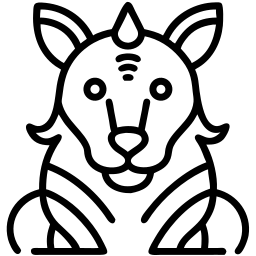 lion line icon