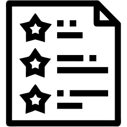 星级评定 线条 图标