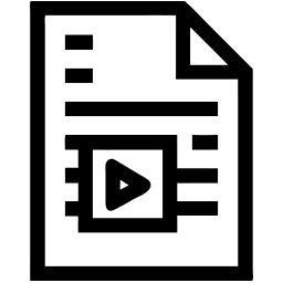 video çizgi simge