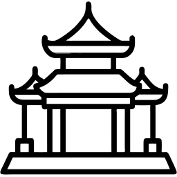 pagoda line icon