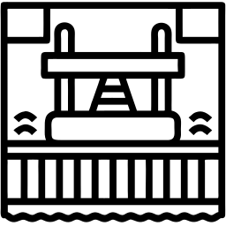 pier line icon