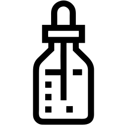 serum dropper line icon