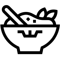 veganer bowl line Icon