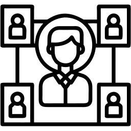 团队合作 线条 图标