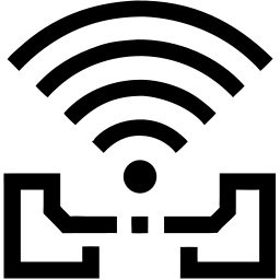 无线的 线条 图标