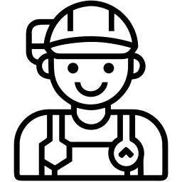 worker line icon