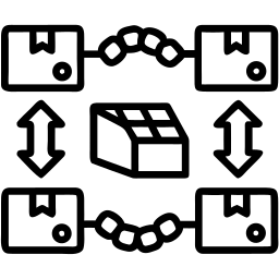Lieferkette linie Icon