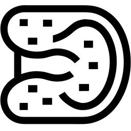 biscotto linea icona