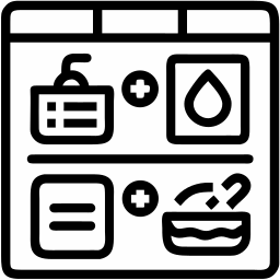 beauty checklist line icon