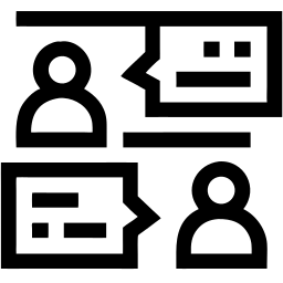 聊天 线条 图标