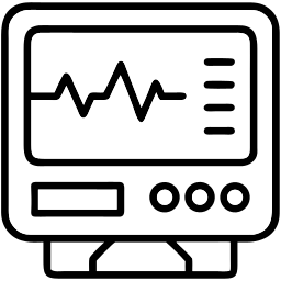 monitor line icon