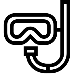 呼吸管 线条 图标