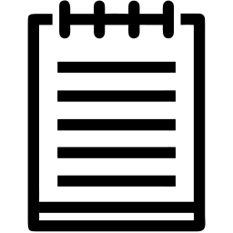 笔记本 线条 图标