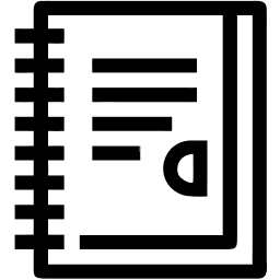 notebook line icon