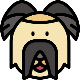 柴犬 线性色 图标
