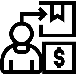 shock económico line icono