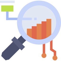 magnifying glass flat icon