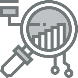 magnifying glass two color icon