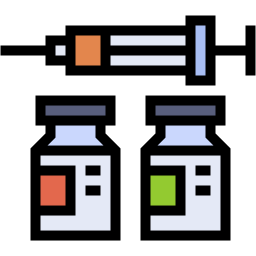 vaccine lineal color icon