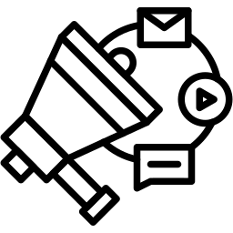 Megaphon linie Icon