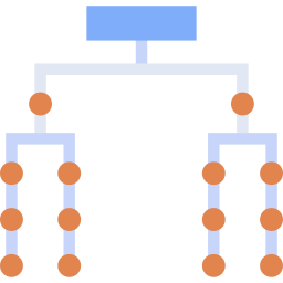 组织结构图 flat 图标