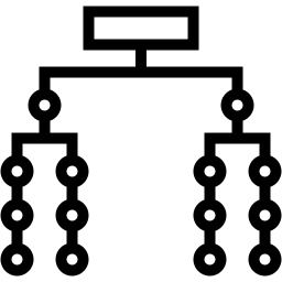 organization chart line icon