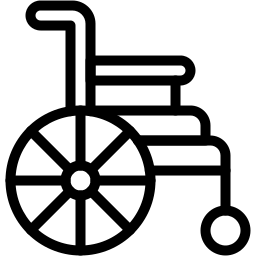轮椅 线条 图标
