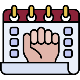 calendar lineal color icon