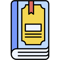 book lineal color icon
