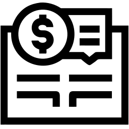 Crisis económica line icono