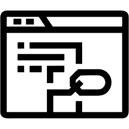 web page line icon
