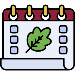 calendar lineal color icon