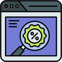 discount analysis icon