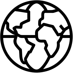 地球 line 图标