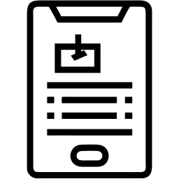 mobile line icon