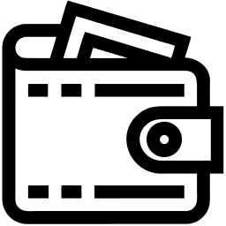 محفظة خط أيقونة