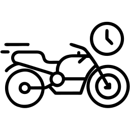 摩托车 线条 图标