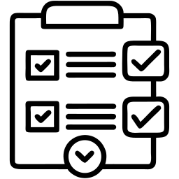 checklist line icon