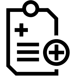 Krankenakte line Icon