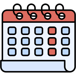calendar lineal color icon